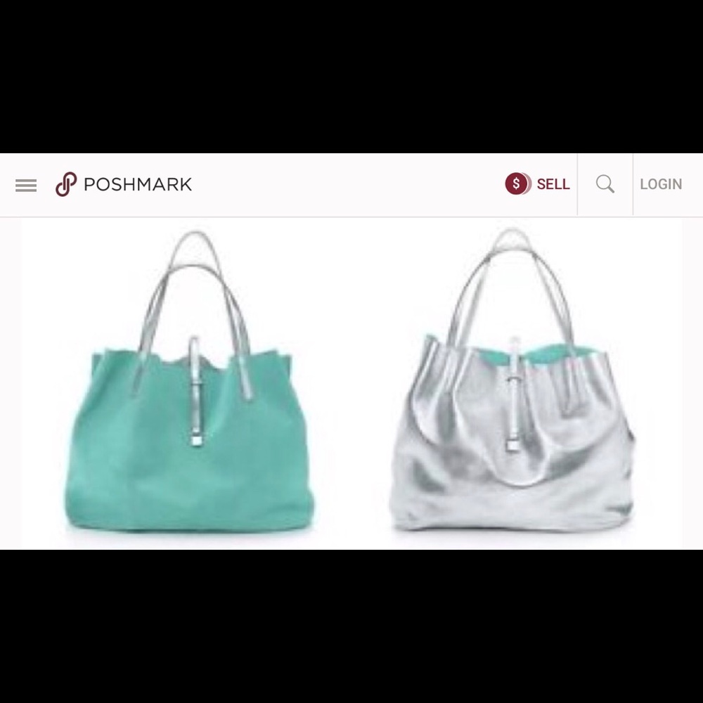 New Tiffany & Co reversible handbag and clutch